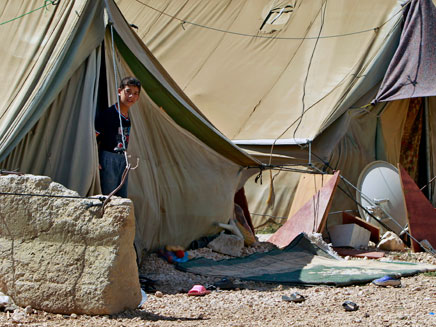חצי מיליון פליטים סורים בירדן, ארכיון (צילום: AP)
