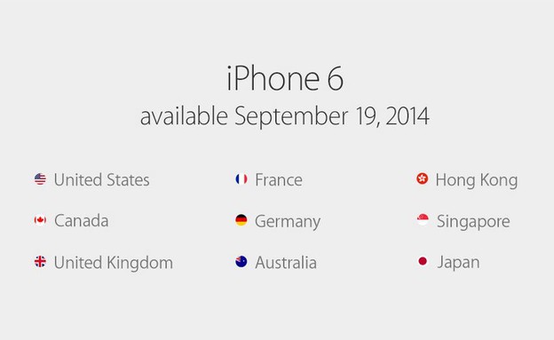 אייפון 6 (צילום: apple.com)