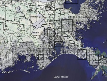 לואיזיאנה (צילום: USGS Landsat)