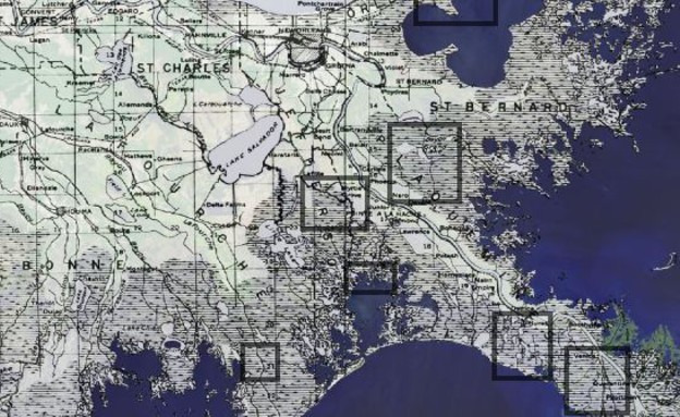 לואיזיאנה (צילום: USGS Landsat)