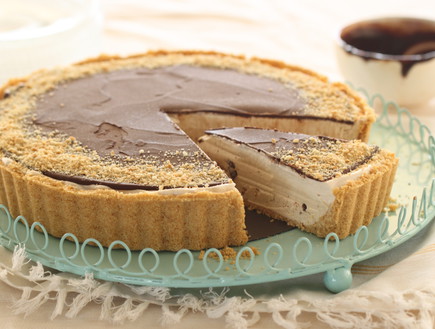 טארט פודינג מוקה ושוקולד קפוא (צילום: חן שוקרון, mako אוכל)