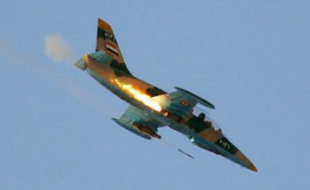 מטוס קרב סורי בסמי מזרח המדינה (צילום: רויטרס)