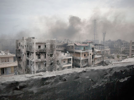 תקיפה בסוריה (ארכיון) (צילום: AP)