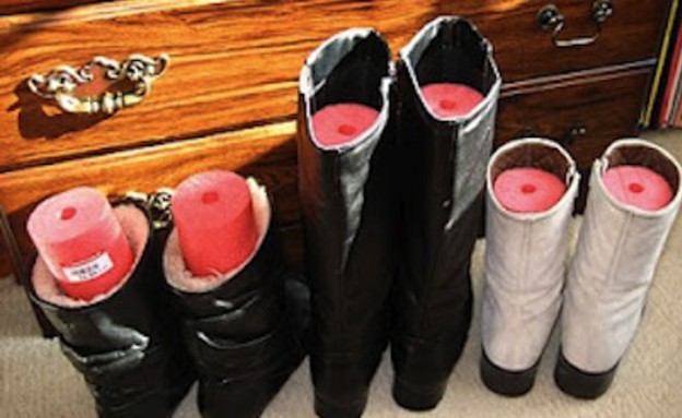 טיפים חכמים לבית - מעמד למגפיים (צילום: boutiquenarelle.blogspot.co.il)