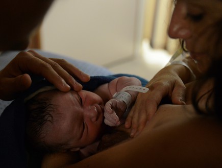 הלידה של טלי ואופיר (צילום: טליה קריינין TatianArt  )