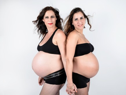 צילומי הריון- אחיות (צילום: טליה קריינין TatianArt)
