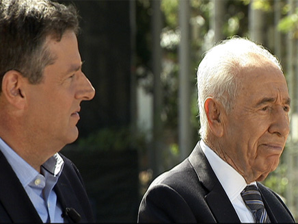 שמעון פרס ויובל רבין (צילום: חדשות 2)