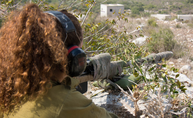 אימון צלפים של יחידת אגוז (צילום: דובר צה"ל)