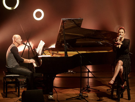 קרן פלס, רמי קלינשטיין, פסטיבל הפסנתר (צילום: גיא פריבס)