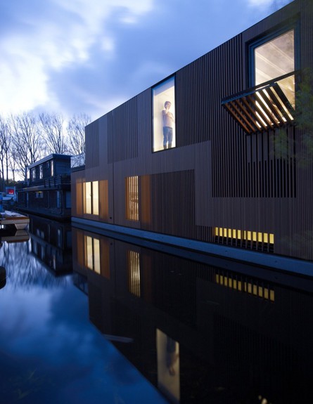 בתים צפים, וילה על המים באמסטרדם, studioprototype  (צילום: studioprototype )