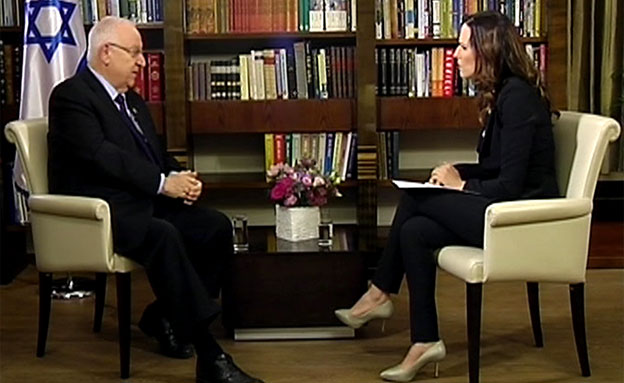 צפו בריאיון עם הנשיא ריבלין (צילום: חדשות 2)