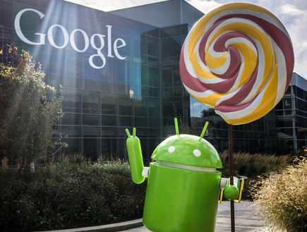 פסל Android Lollipop במדשאת גוגל (צילום: ג'וזפה מילו, http://pixael.com/, Flickr)