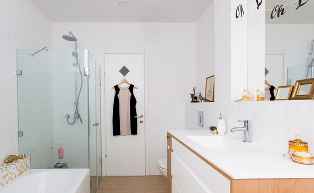 זה מה זה פאסה, חדר אמבטיה, עיצוב קרן בר (צילום: אביבית ויסמן)