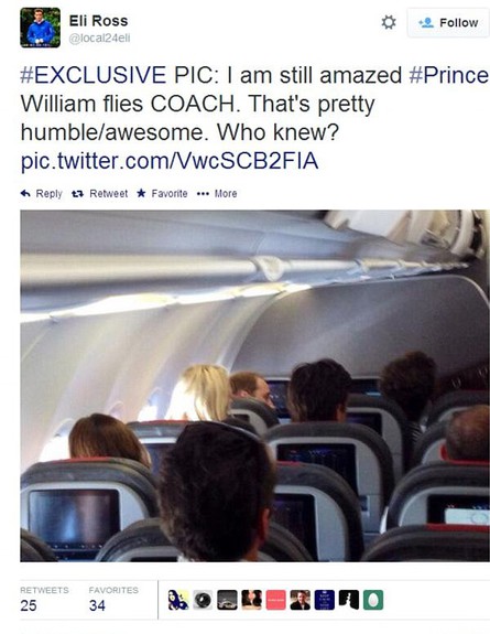 ויליאם על המטוס 1 (צילום: willypumarol\twitter)