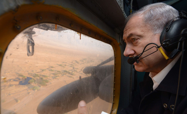 ראש הממשלה סייר באזור האסון (צילום: עמוס בן גרשום לע"מ)