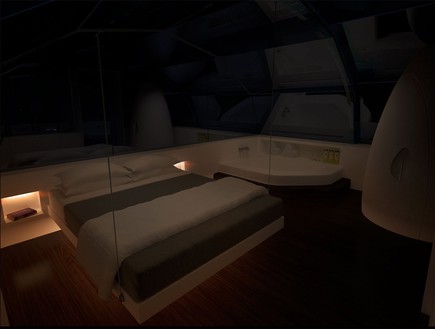 photon space bedroom at night (צילום: The Photon Project)