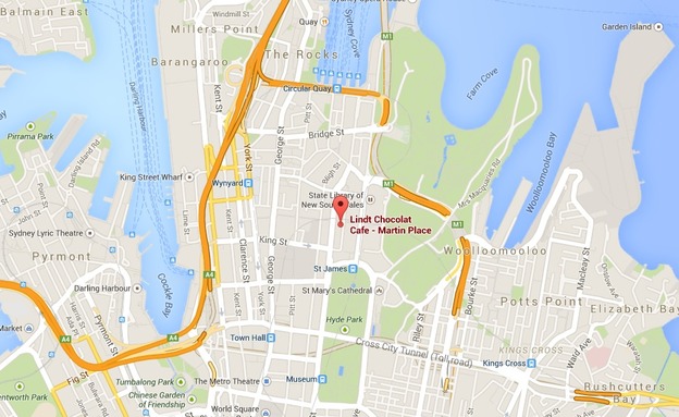 האזור שבו ממוקם בית הקפה (צילום: Google)