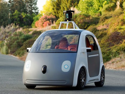 אבטיפוס המכונית הרובוטית של גוגל (צילום: גוגל)