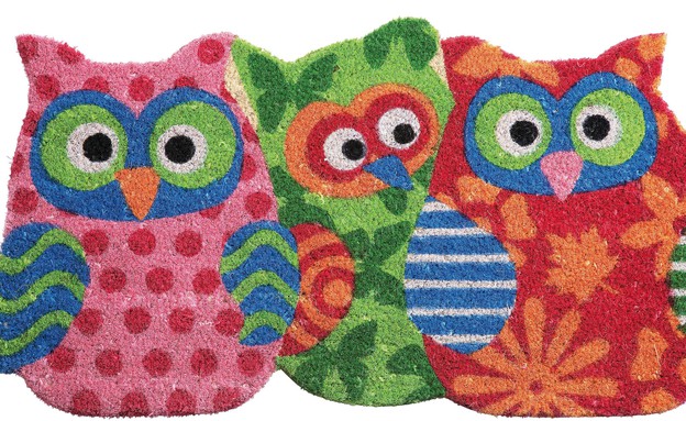 3465, ינשוף,  שטיח סף Owl Sisters של קארה דיזיין מ