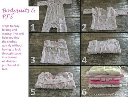 קיפולים, בגדי תינוקות קיפולים, בגדי תינוקות