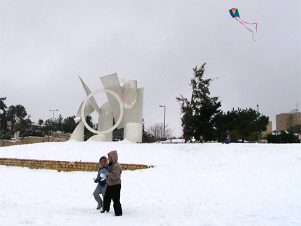 שלג בירושלים (צילום: חדשות 2)
