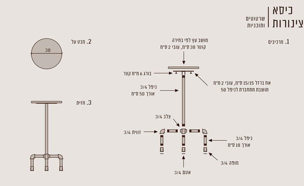 כיסא מצינורות כיסא מצינורות