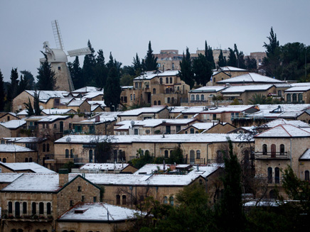ירושלים בלבן (צילום: פלאש 90)