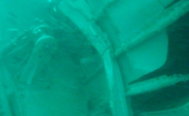שרידי המטוס שהתגלו במים (צילום: רויטרס)