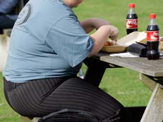 גבר שמן (צילום: AP)