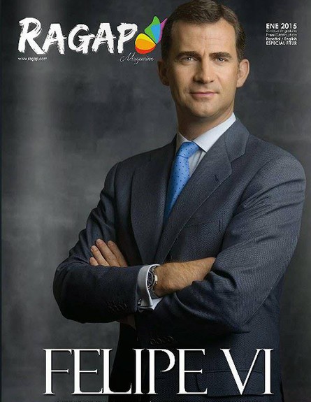 מלך ספרד פיליפה ה-6 על שער מגזין גייז
