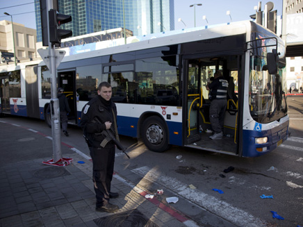 פיגוע הדקירה באוטובוס, השבוע (צילום: AP)