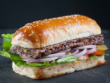 המבורגר טבעוני פילדלפיה (צילום: דניאל לילה,  יחסי ציבור )