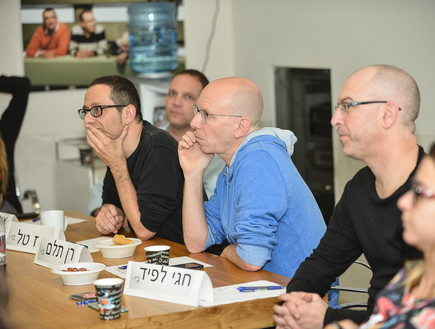 צוות השופטים באירוע הפאשניסטים: חגי לפיד, רן תלם וארז טל (צילום: עידן גרוס)