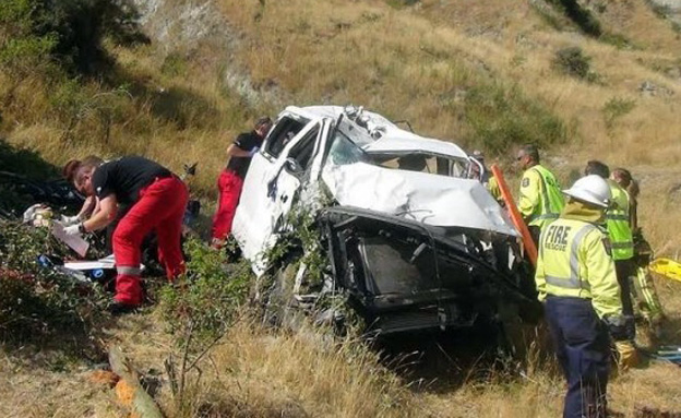 זירת התאונה הקשה (צילום: צילום מסך מתוך press.co.nz)