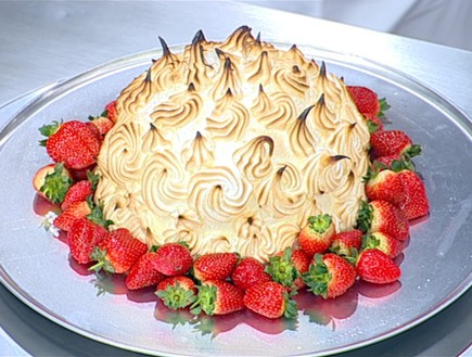 עוגת אלסקה בומב (צילום: קשת, מאסטר שף VIP)