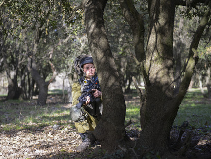  אימון חורף גולני (צילום: דובר צה