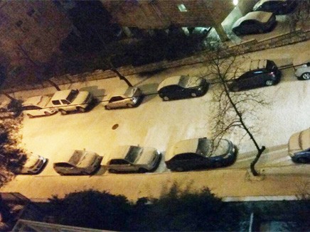שלג בירושלים, הערב (צילום: עמית ולדמן)