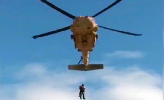 נסחפו בשיטפון, מסוק הוזנק. צפו