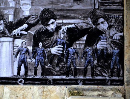 אמן רחוב בפריז 3 (צילום: מתוך דף הפייסבוק)