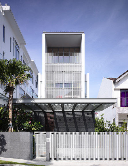 בית בסינגפור, חוץ, גובה (צילום: Hyla architects)