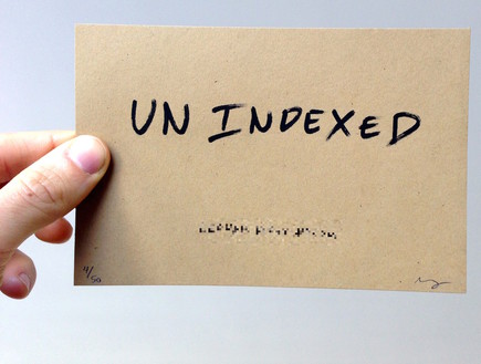 הזמנה לאתר Unindexed (צילום: Matthew Rothenberg)