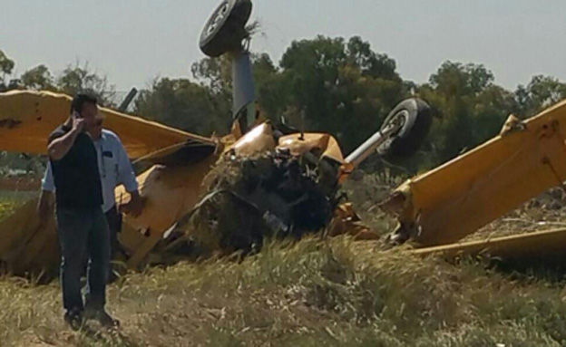 הטייס פונה במצב בינוני (צילום: דוברות מד"א)