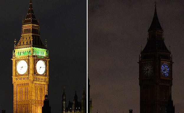 ביג בן בכיבוי אורות (צילום: GLYN KIRK, GettyImages IL)