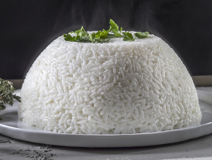 תבשיל בקר בפטריות ויין אדום בכיפת אורז - סגור (צילום: אנטולי מיכאלו, mako אוכל)