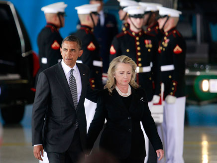 קלינטון ואובמה (צילום: Reuters)