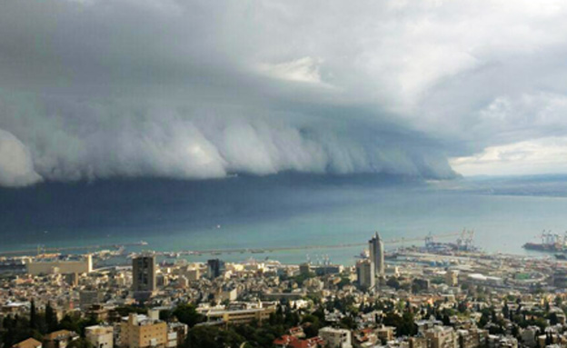מפרץ חיפה, היום (צילום: אייל מזרחי)