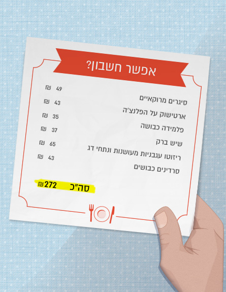 אפשר חשבון קפה שינדלר (איור: mako)