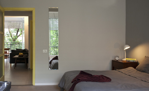 חדרי שינה 07, ריצוף שונה בחדר השינה לשינוי אווירה (צילום: צילום-גידי בועז, עיצוב-רחל צירין)