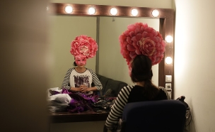 כך נראו צילומי הפרומו מאחורי הקלעים (צילום: נופר יורן)