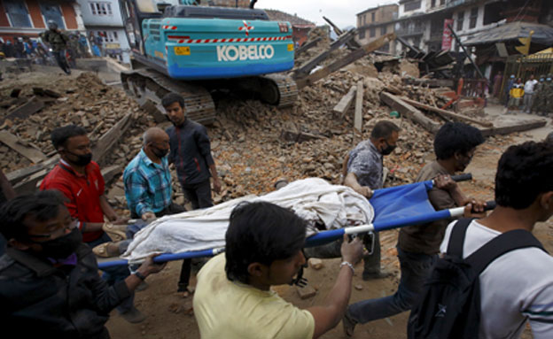 רעידת אדמה בנפאל (צילום: חדשות 2)